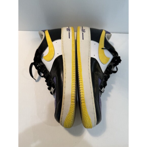 Nike Air Force Mens Custom Sneakers Men\'s Lakers Colors Purple Yellow Sz 9.5 main image 5